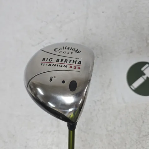 CALLAWAY BIG BERTHA TITANIUM 454 DRIVER – 8° LOFT, ALDILA NV 65-S SHAFT