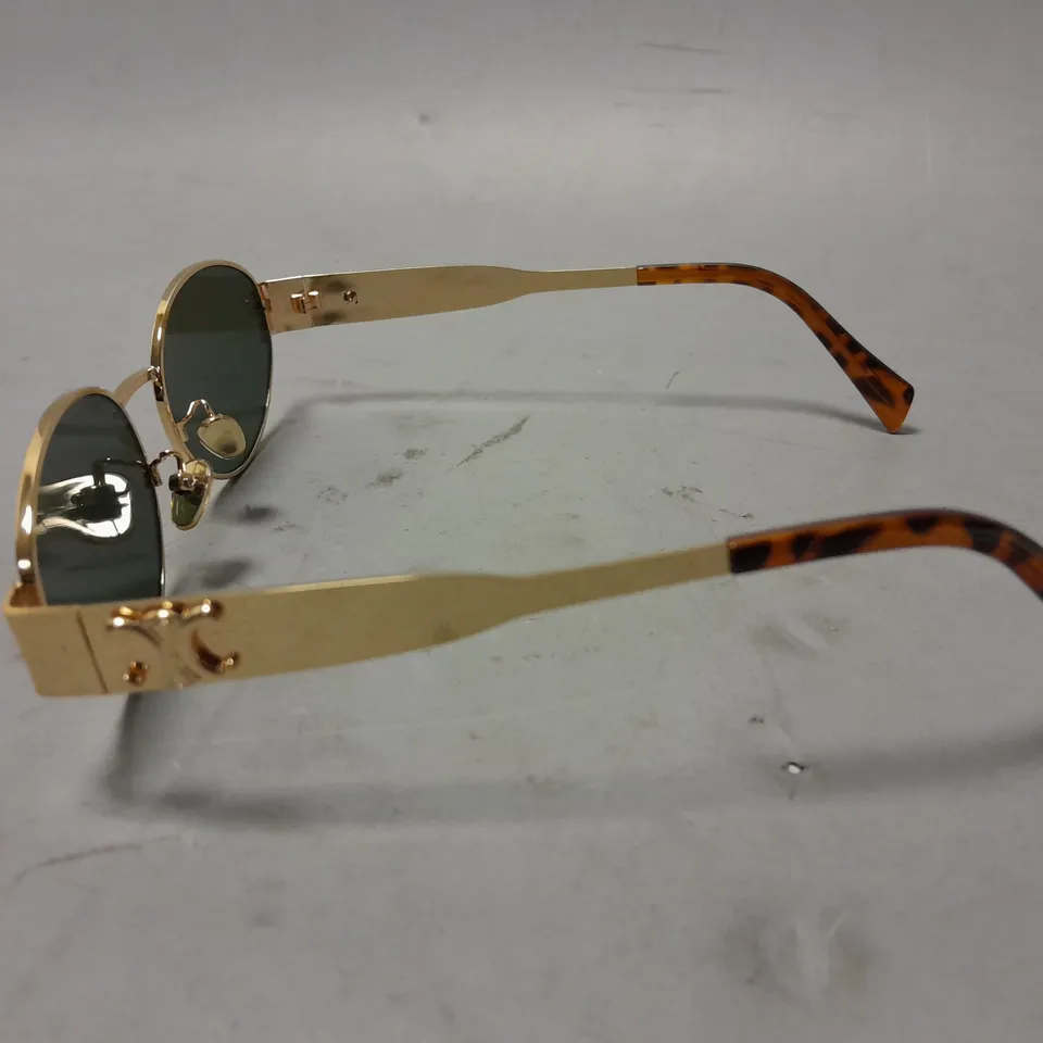CELINE GOLD FRAMED GLASSES IN CASE