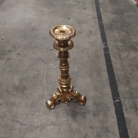 BRAND NEW BOXED TALL SILVER METAL CANDELSTICK