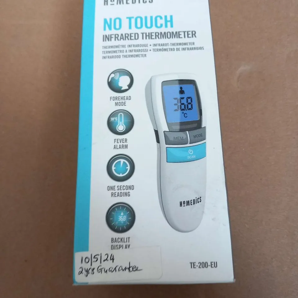 BOXED HOMEDICS NO TOUCH INFRARED TERMOMETER