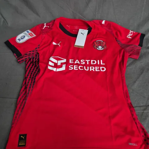 LEYTON ORIENT FC HOME SHIRT LADIES M – RED (PUMA)