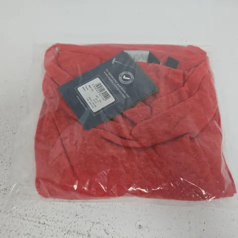 BAGGED REGATTA WOMEN`S SHIRT FRAYDA COWL NECK TOP IN RED - UK 10