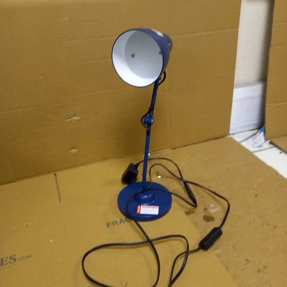BLUE JOHN LEWIS TABLE CABLE LAMP 