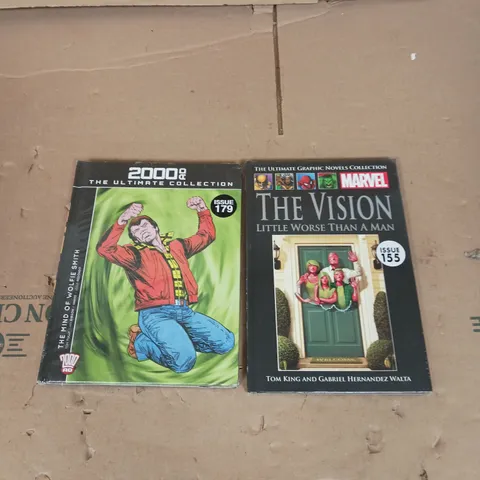 SEALED X2 ASSORTED COMICS TO INCLUDE - 2000 AD THE MIND OF WOLFIE SMITH ISSUE 179 - THE VISION LITTLE WORSE  THAN A MAN ISSUE 155