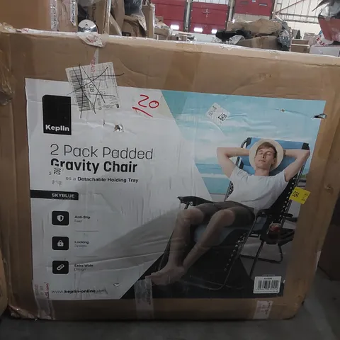 BOXED KEPLIN 2 PACK OF PADDED GRAVITY CHAIRS