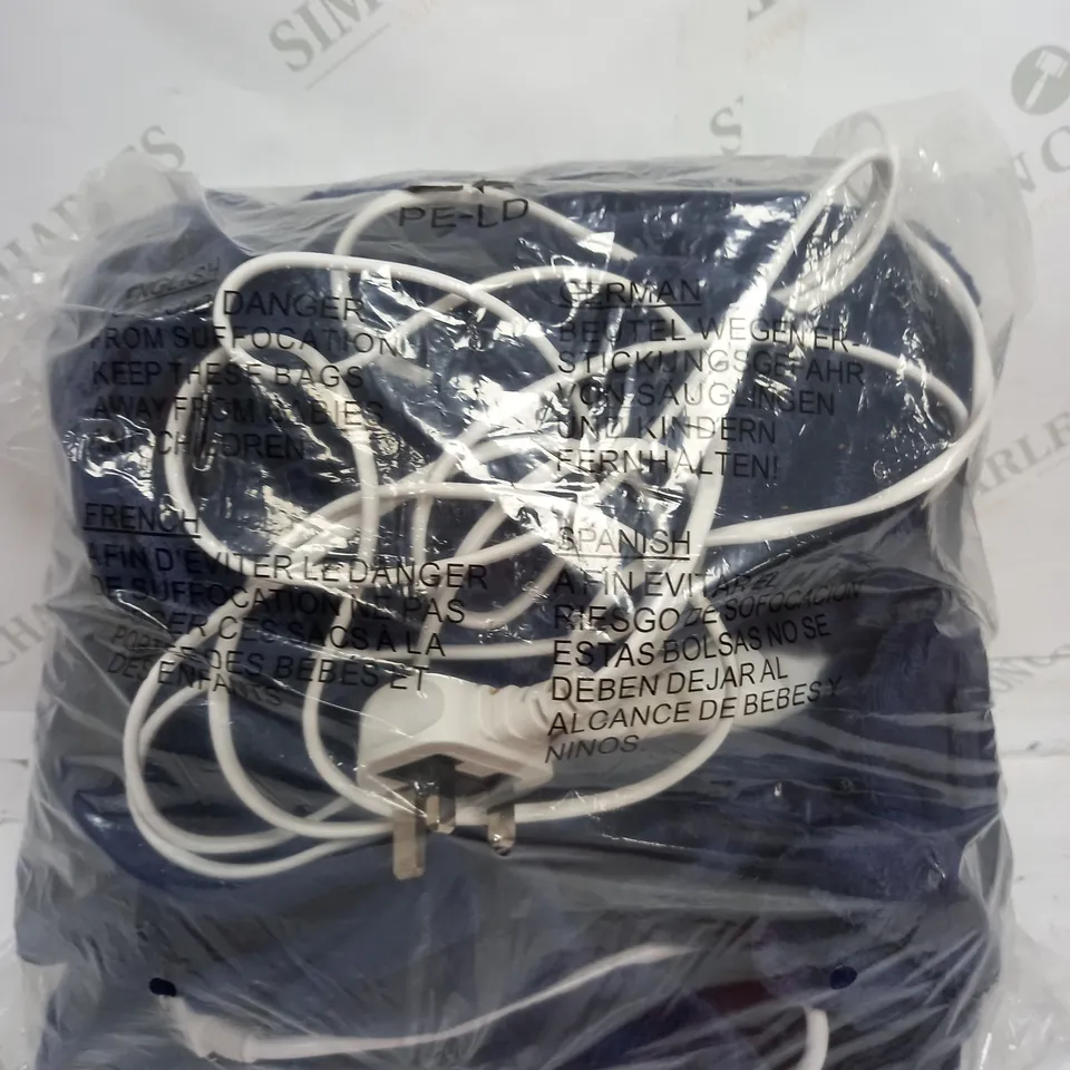 COZEE HOME HEATED PLUSH WEARABLE BLANKET IN NAVY