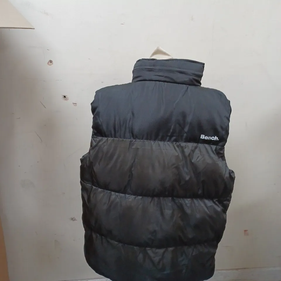 BENCH LARGE BLACK PUFFER GILET 