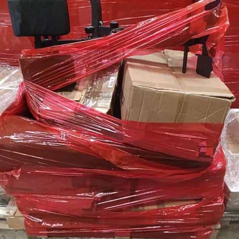 PALLET OF ASSORTED ITEMS TO INCLUDE - GYM SUPPORT BENCH