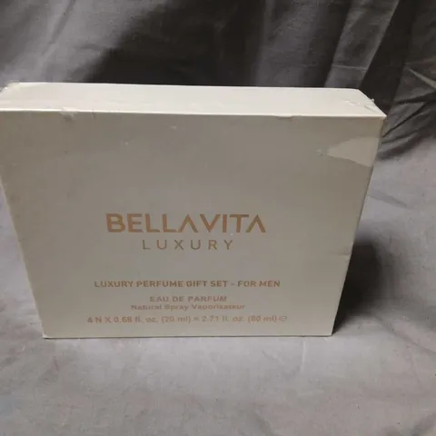 BOXED BELLAVITA LUXURY PERFUME GIFT SET FOR MEN 4 X 20ML