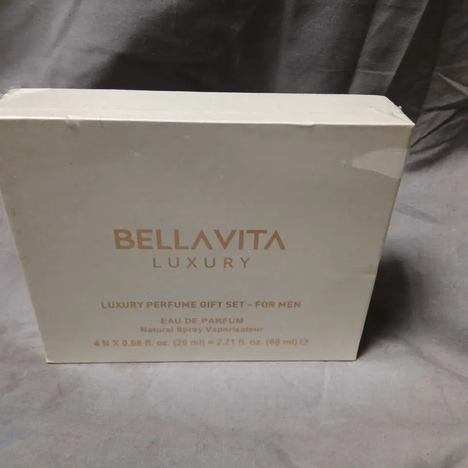 BOXED BELLAVITA LUXURY PERFUME GIFT SET FOR MEN 4 X 20ML