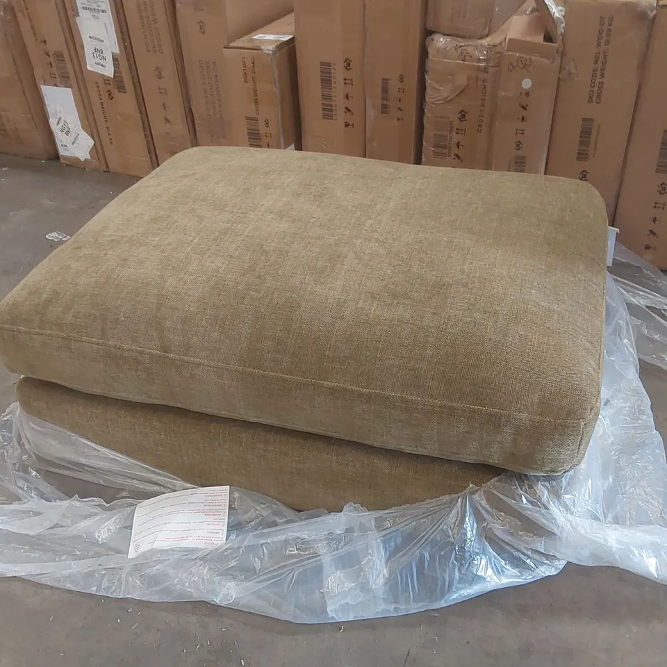 BOXED DUSK UPHOLSTERED FOOTSTOOL IN OLIVE