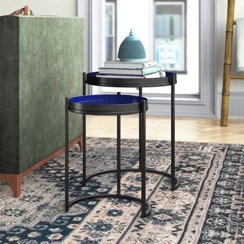 BOXED LANGLEY 2 PIECE NEST OF TABLES (1 BOX)