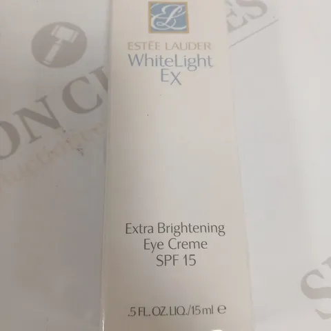 8 BOXED AND SEALED ESTEE LAUDER WHITE LIGHT EX EXTRA BRIGHTENING EYE CRΓME SPF 15 15ML