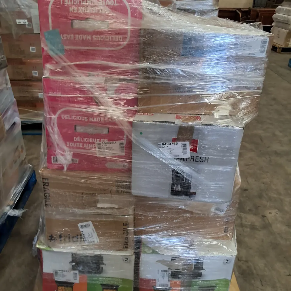 PALLET OF APPROXIMATELY 27 UNPROCESSED RAW RETURN HOUSEHOLD AND ELECTRICAL GOODS TO INCLUDE;