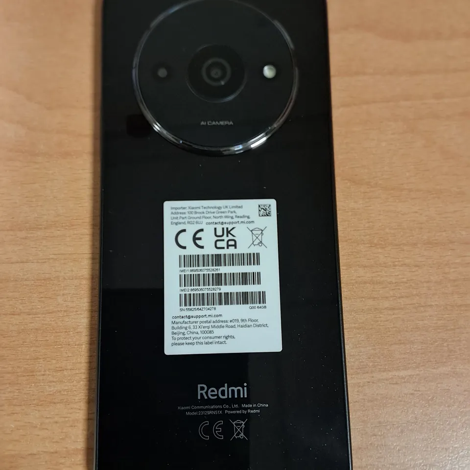 BOXED REDMI A3 3/64GB IN MIDNIGHT BLACK 