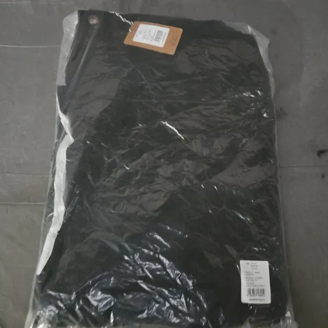 BAGGED LAFAYETTE HIGH WAIST WIDE LEG TROUSERS IN TAP SHOE BLACK - UK 24