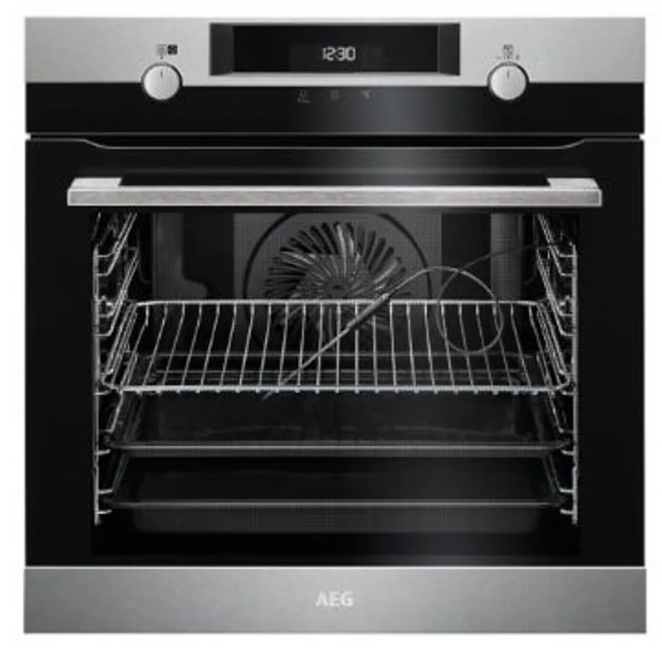 AEG INTEGRATED STEAM BAKE MULTI FUNCTION PYROLYTIC ELECTRIC OVEN STAINLESS STEEL MODEL BPK556220M RRP £784