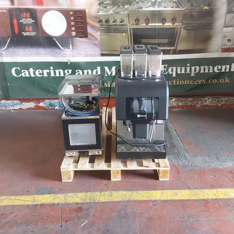 EVOCA KALEA PLUS COMMERCIAL COFFEE MACHINE WITH VITRIFRIGO MILK CHILLER