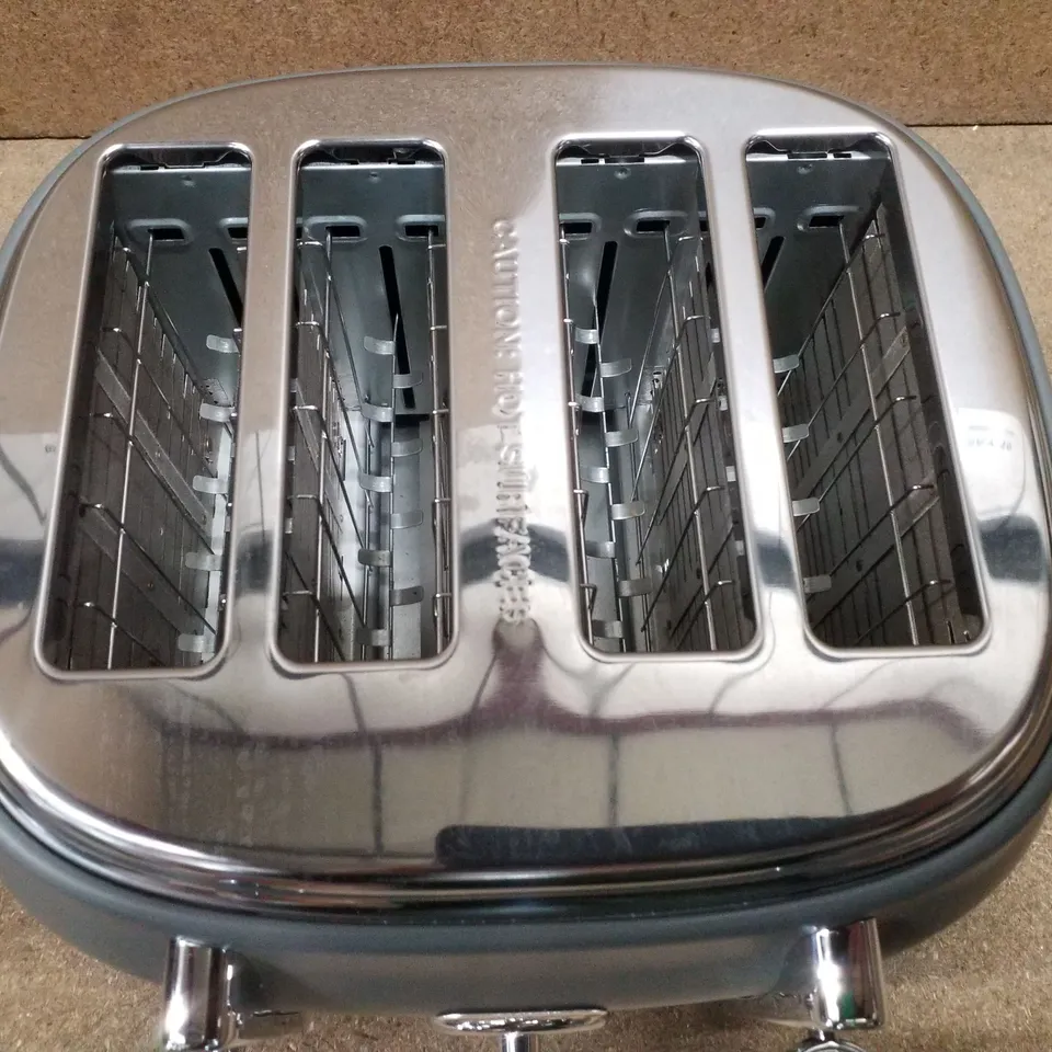 BOXED TOWER RENAISSANCE GREY 4 SLICE TOASTER