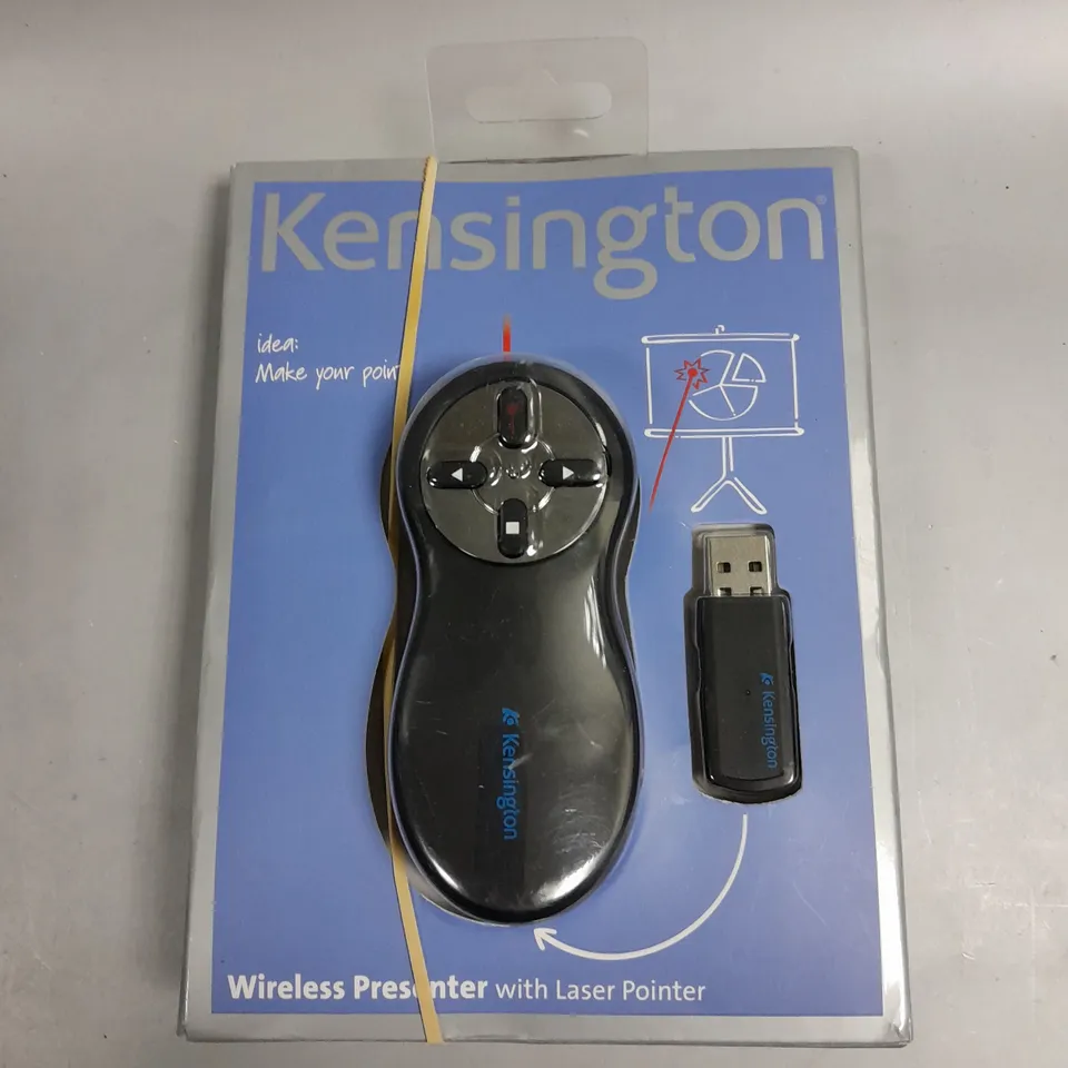 BOXED KENSINGTON WIRELESS PRESENTER WITH LASER POINTER