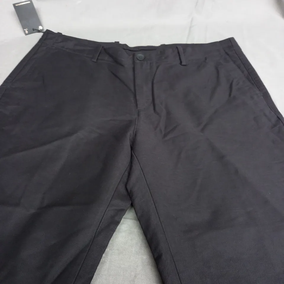 MASSIMO DUTTI BLACK TROUSERS - UK 46