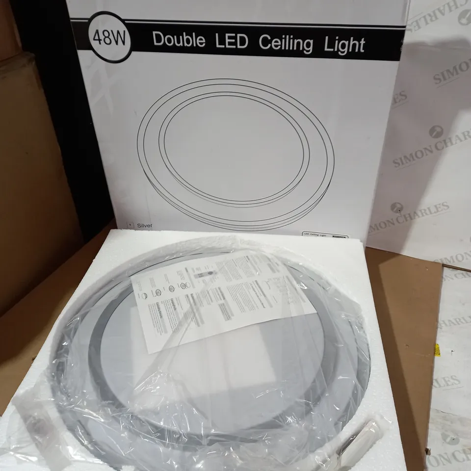 BOXED DESIGNER DOUBLE LED CEILING LIGHT