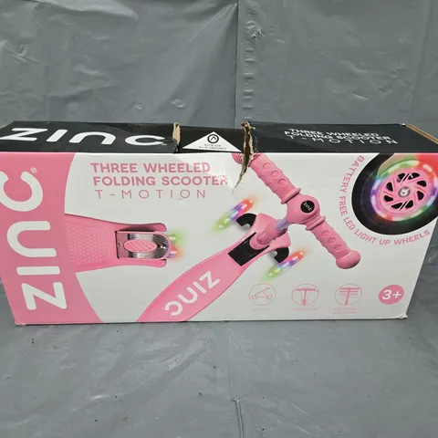 ZINC THREE WHEELED FOLDING SCOOTER