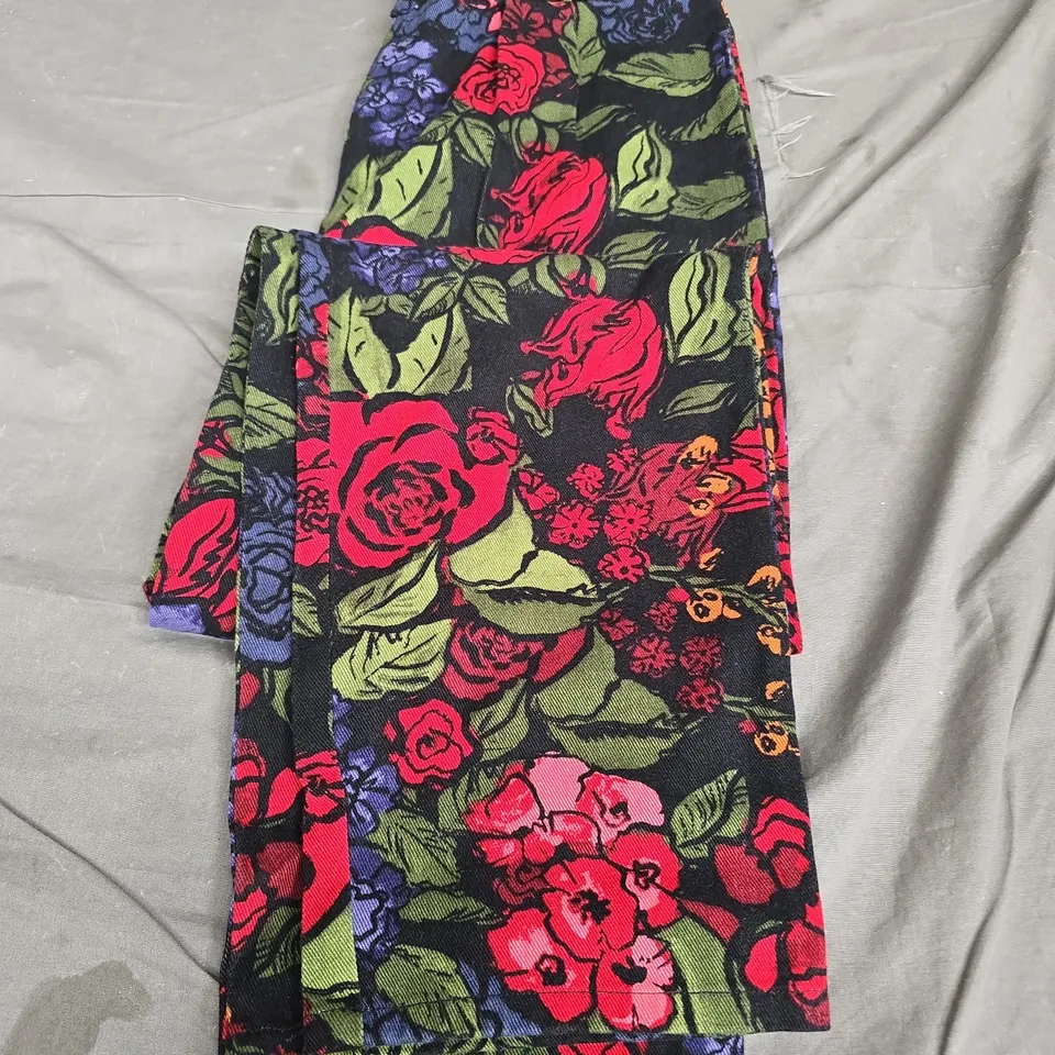 WOMEN'S FLORAL PRINT WRAP SKIRT – W34/L 