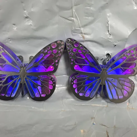 GARDEN REFLECTIONS SET OF 4 BUTTERFLY GROUND STAKE LIGHTS