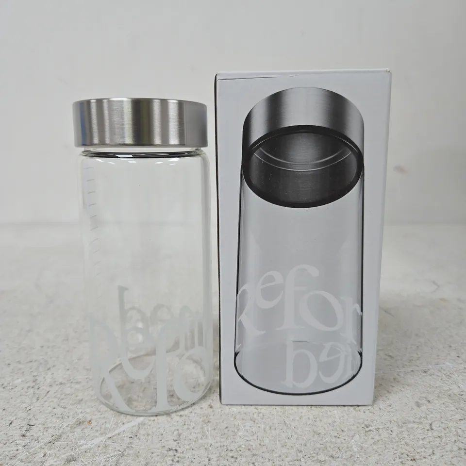 BOXED REFORMED GLASS BOTTLE