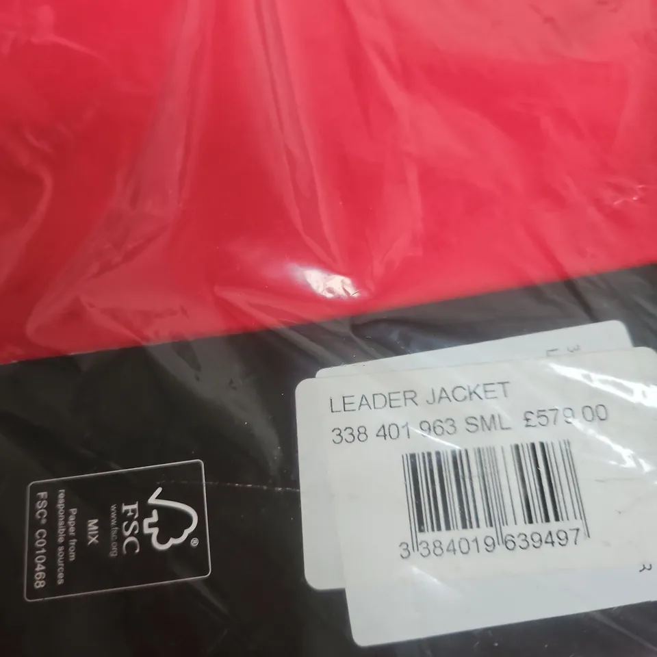 SPYDER LEADER JACKET – RED/BLACK, UK SIZE SMALL (SML) – IN PACKAGING