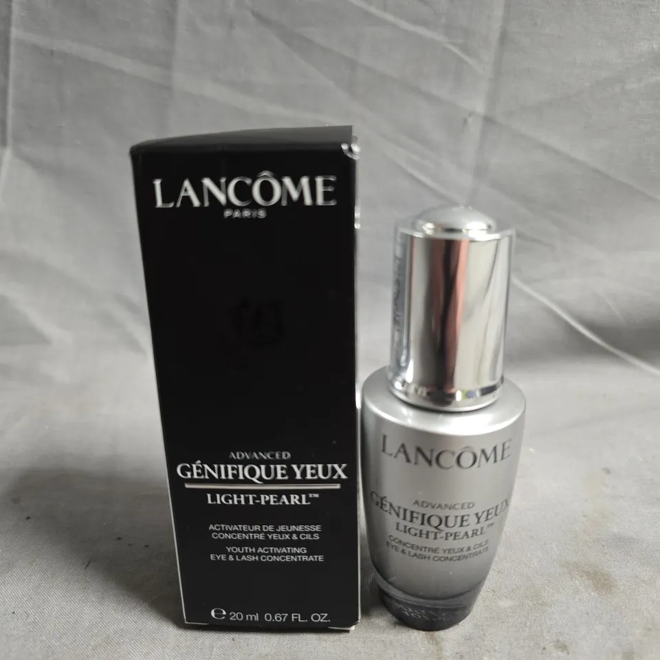 LANCÔME ADVANCED GÉNIFIQUE YEUX LIGHT-PEARL EYE & LASH CONCENTRATE – 20 ML, BOXED