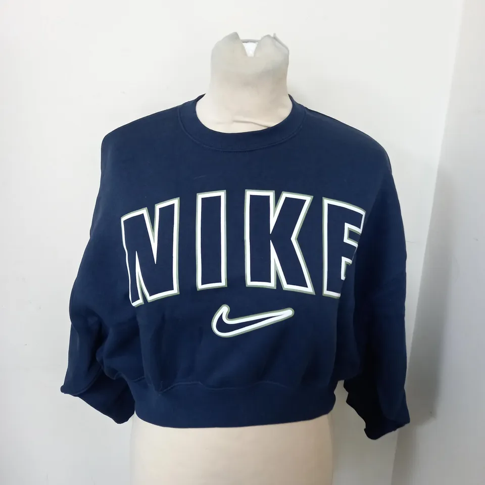 NIKE LOGO CROPPED SWEATSHIRT SIZE S