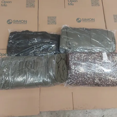 PALLET CONTAINING APPROXIMATELY 125x BRAND NEW ASSORTED DESIGNER CLOTHING ITEMS INCLUDING: ASSORTED SIMPLY BE JACKETS ECT