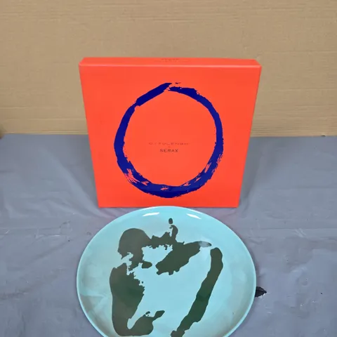 OTTOLENGHI PLATE – AZURE AND PEPPER GREEN, LARGE (26 CM) – SET OF 2