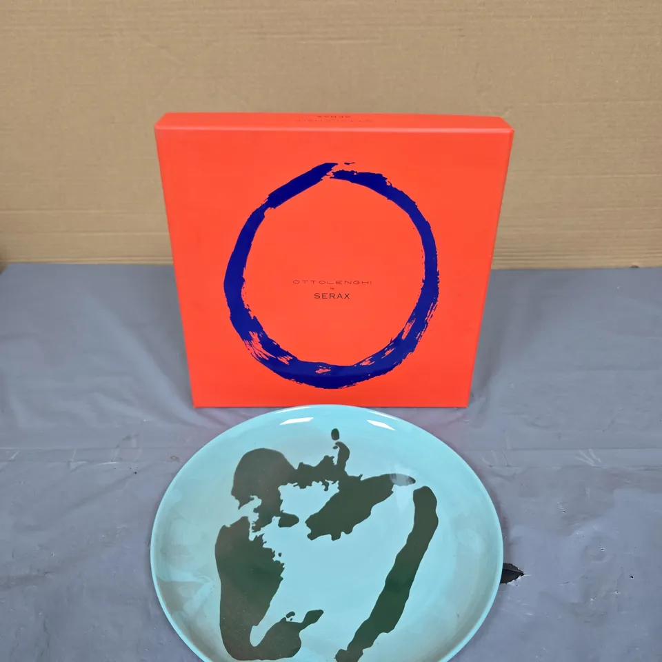 OTTOLENGHI PLATE – AZURE AND PEPPER GREEN, LARGE (26 CM) – SET OF 2