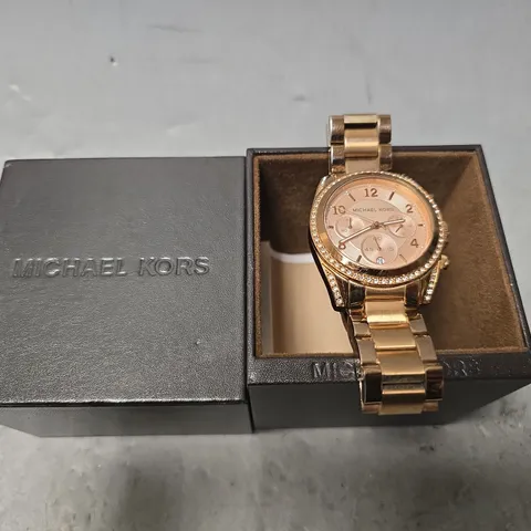 LADIES MICHAEL KORS WATCH – STAINLESS STEEL STRAP – GIFT BOX INCLUDED