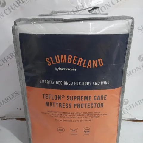 SLUMBERLAND BY BENSONS TEFLON MATTRESS PROTECTOR