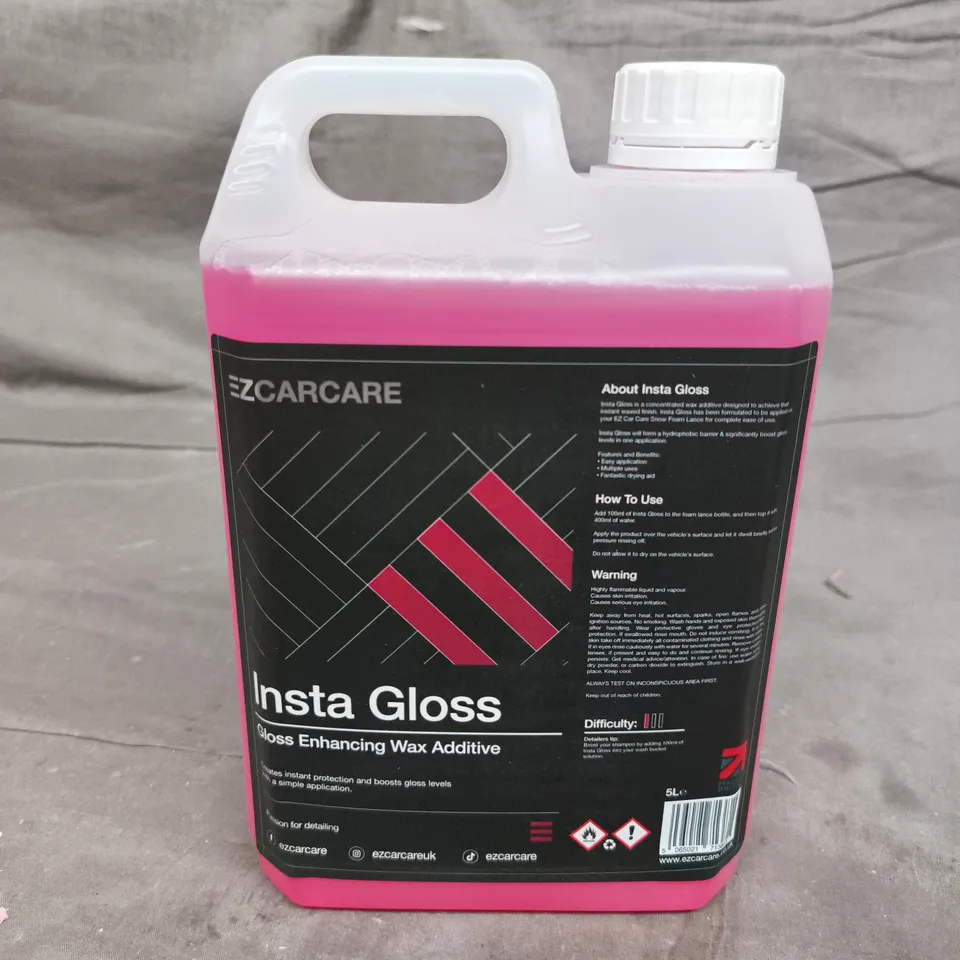 EZCARCARE INSTA GLOSS – GLOSS ENHANCING WAX ADDITIVE - 5L