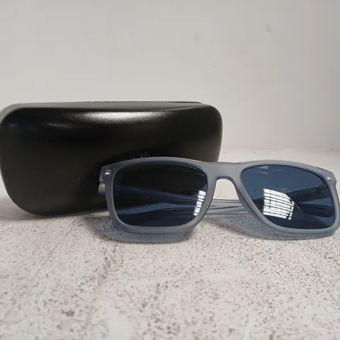 COACH SUNGLASSES β GREY FRAME WITH BLUE LENS TINT