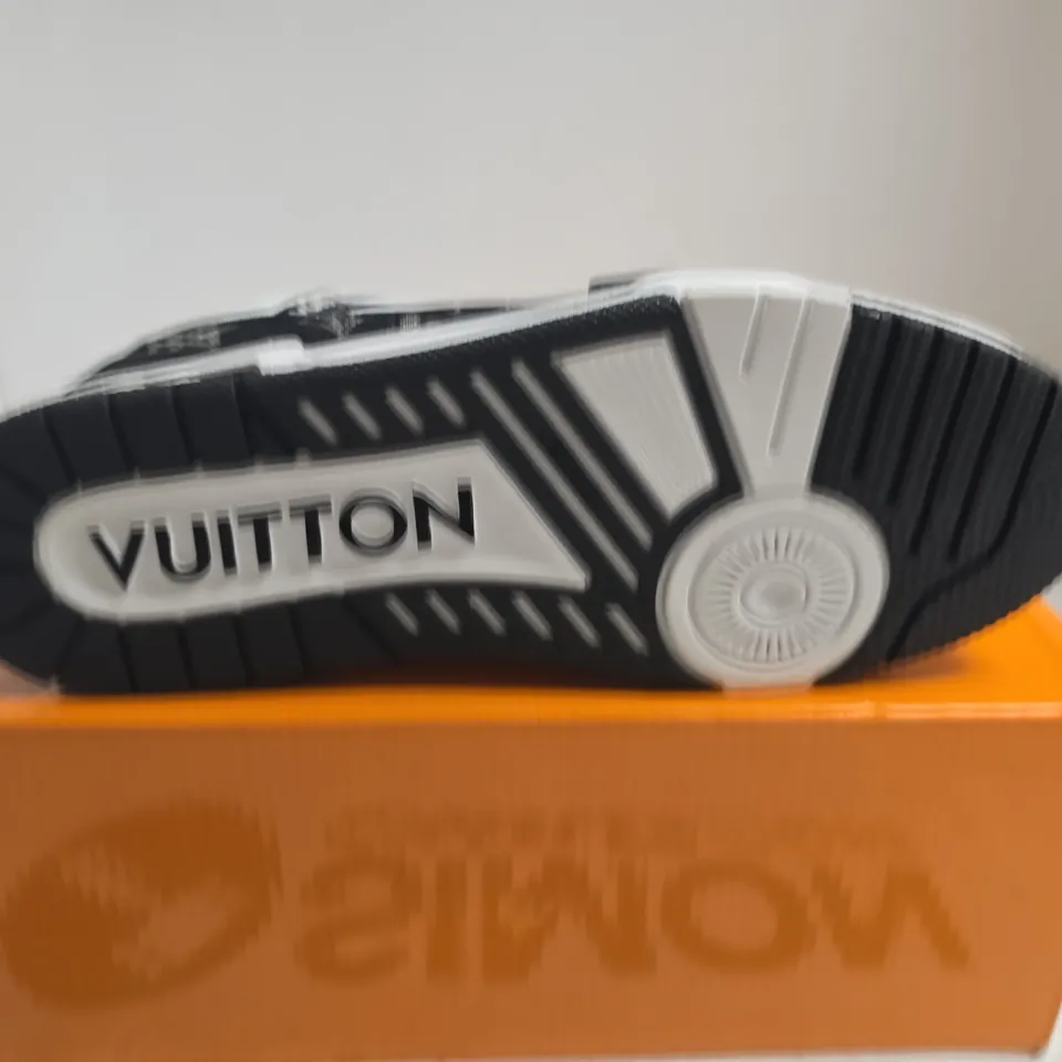 LOUIS VUITTON MONOGRAM CANVAS SNEAKERS – BLACK/WHITE - SIZE UNSPECIFIED