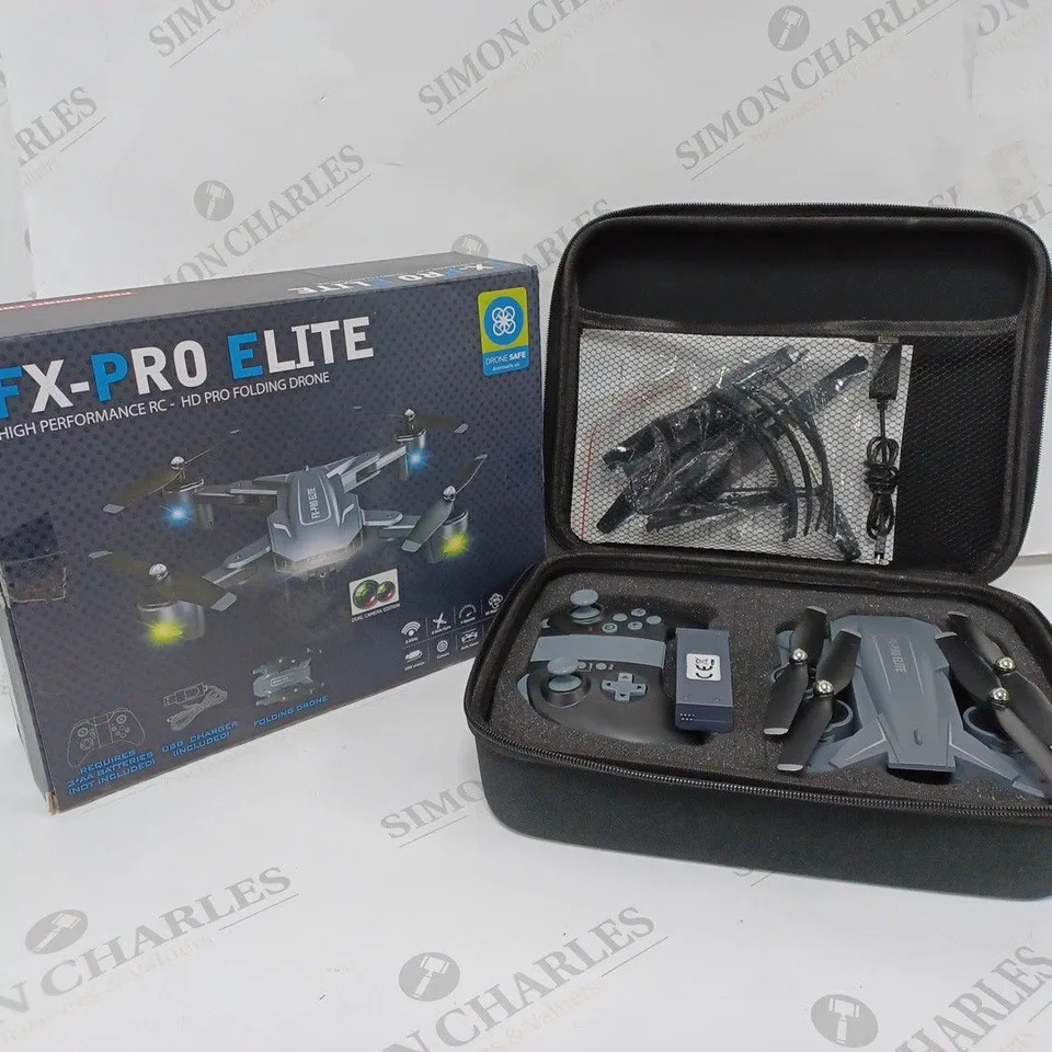 BOXED FX-PRO ELITE HIGH PERFORMANCE RC HD PRO FOLDING DRONE