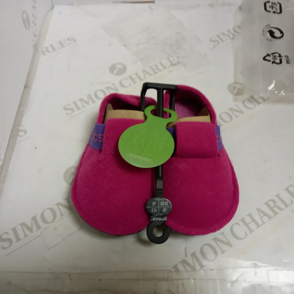 CLASSIC SLIPPER CANDY PINK RELAXED FIT UK C8