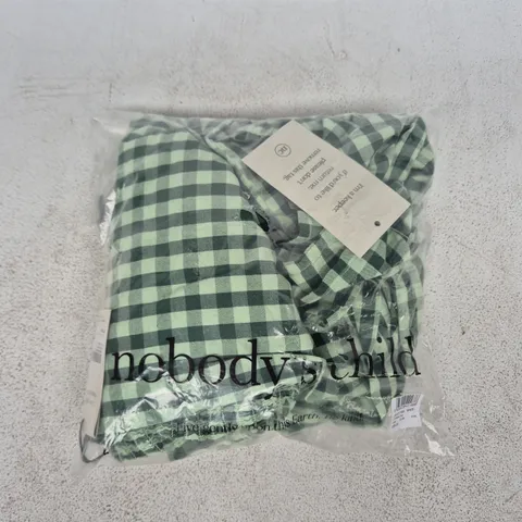BAGGED NOBODY'S CHILD MAYA JUMPSUIT IN GREEN SIZE UK 8