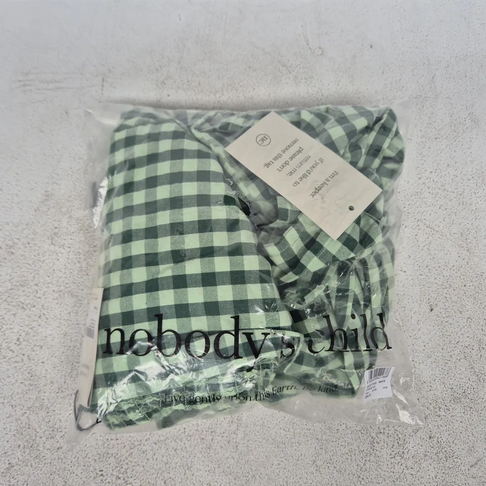 BAGGED NOBODY'S CHILD MAYA JUMPSUIT IN GREEN SIZE UK 8