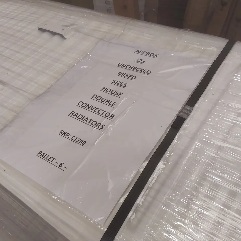 PALLET CONTAINING APPROXIMATELY 12x DOUBLE CONVECTOR RADIATORS