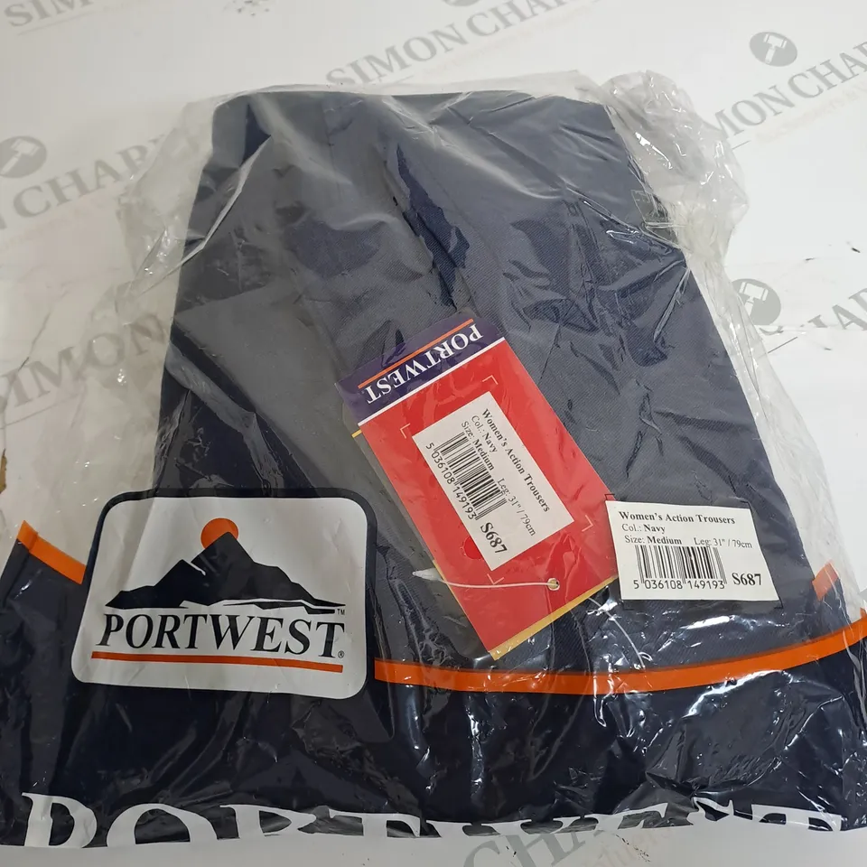 PORTWEST WOMENS ACTION TROUSERS SIZE M 