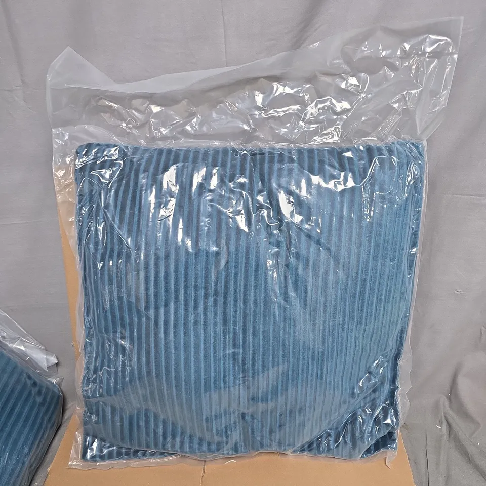 JUMBO CORD 50X50 FJORD CUSHION COVER – BLUE CORDUROY