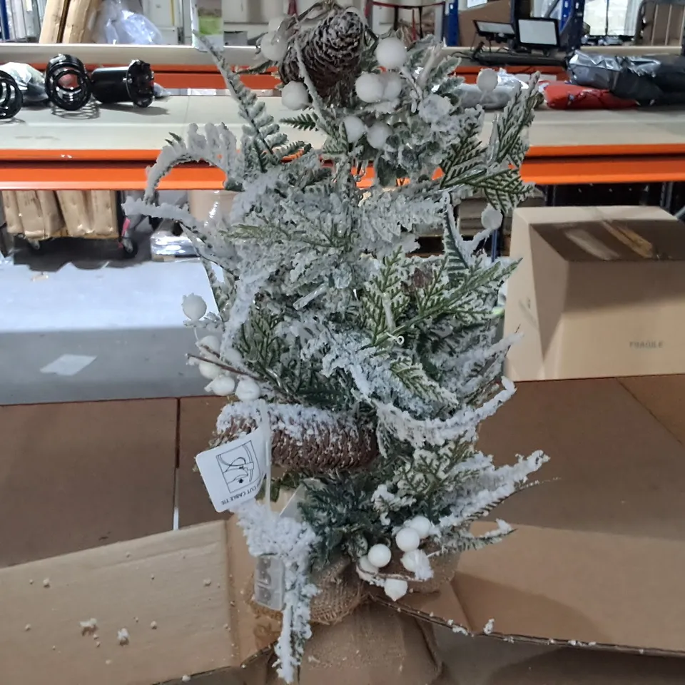 MISTLETOE AND FERN LIT TABLETOP TREE RRP £27.99