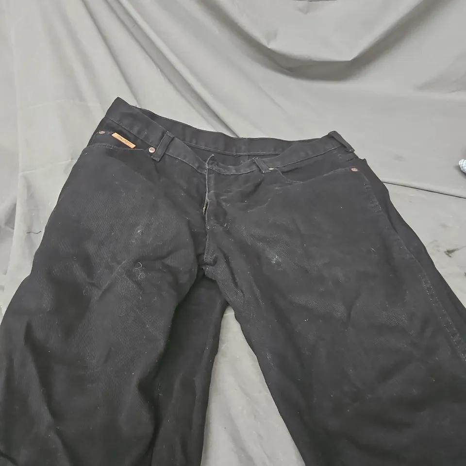 WRANGLER TEXAS BLACK DENIM JEANS – WAIST 34
